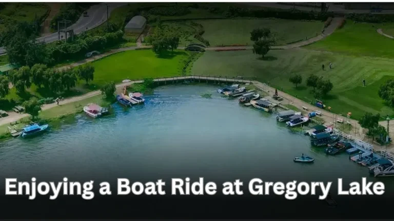 Enjoying a Boat Ride at Gregory Lake
